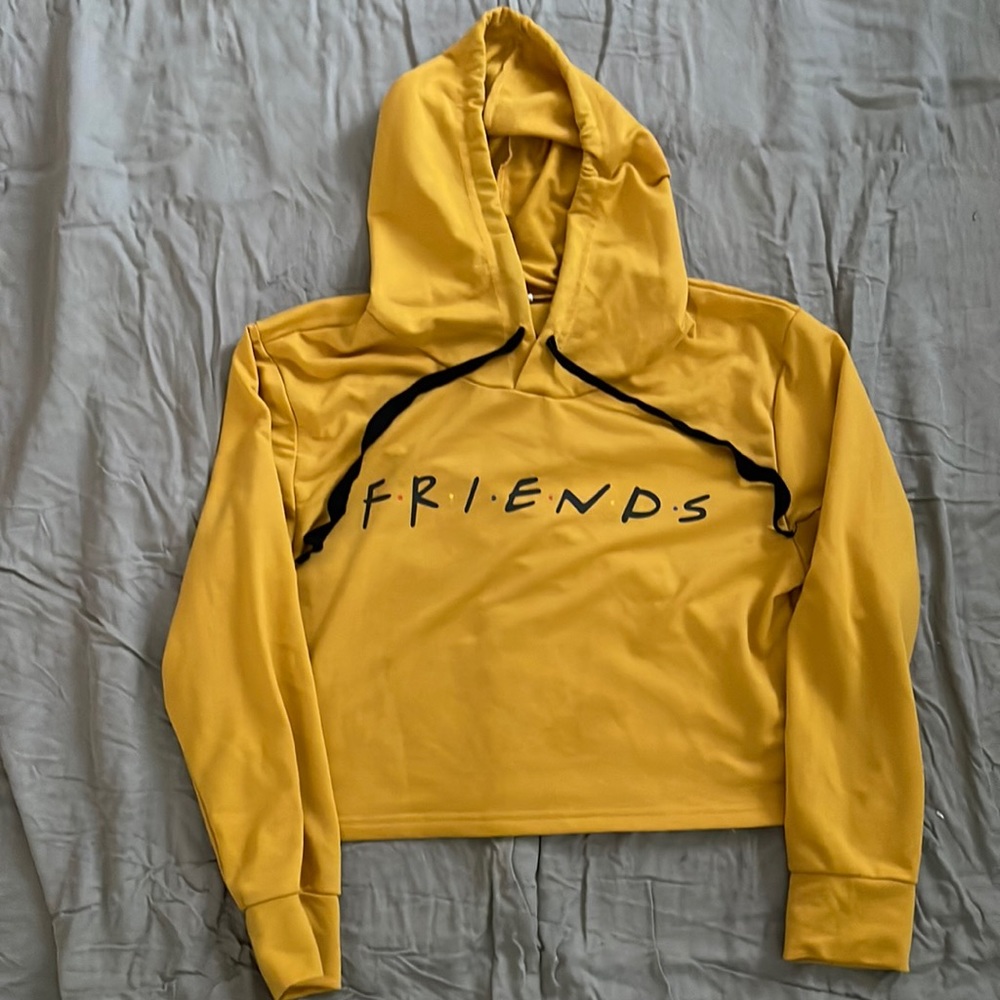 Girls crop top television series friend hoodie